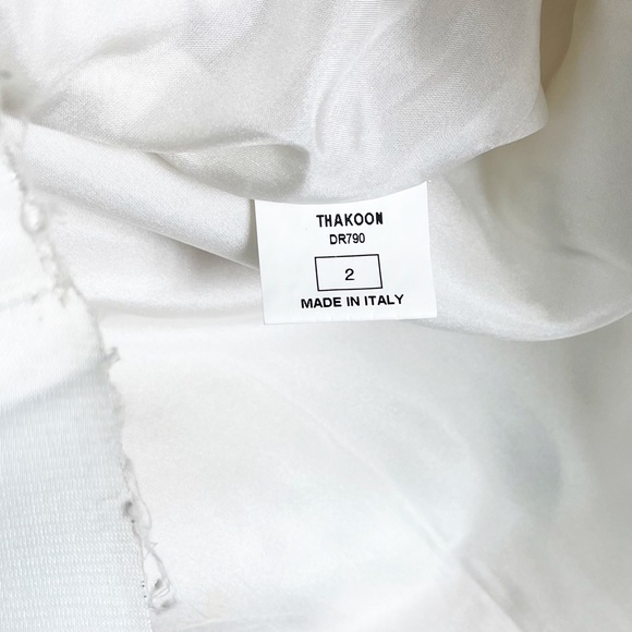 Thakoon Runway Birdcage Print Silk Duchesse Halter Dress Size 2 Yellow Multi - Picture 7 of 11